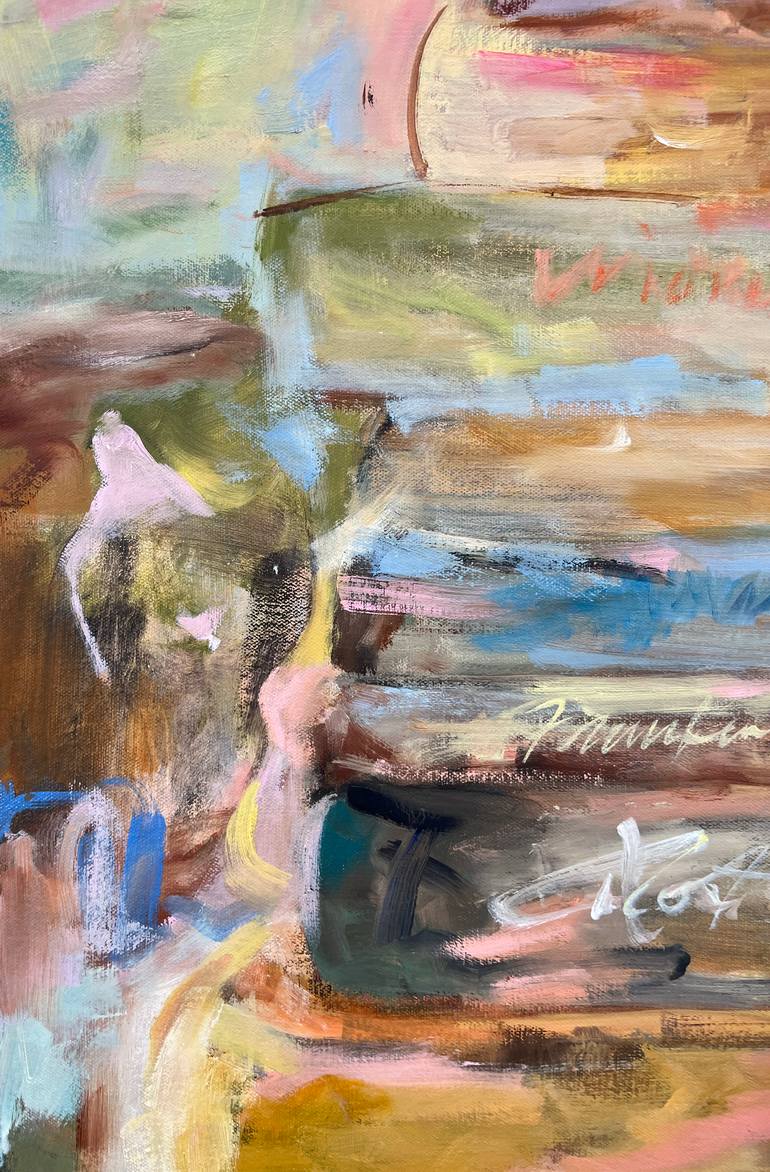 Original Abstract Expressionism Home Painting by Renée Zangara