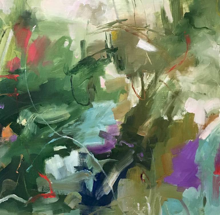 Original Abstract Expressionism Landscape Painting by Renée Zangara