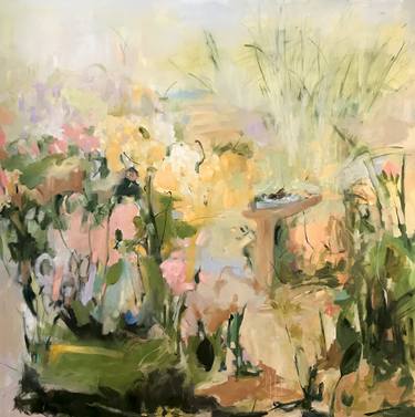 Original Impressionism Garden Paintings by Renée Zangara