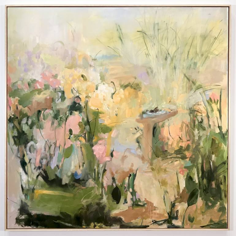 Original Impressionism Garden Painting by Renée Zangara