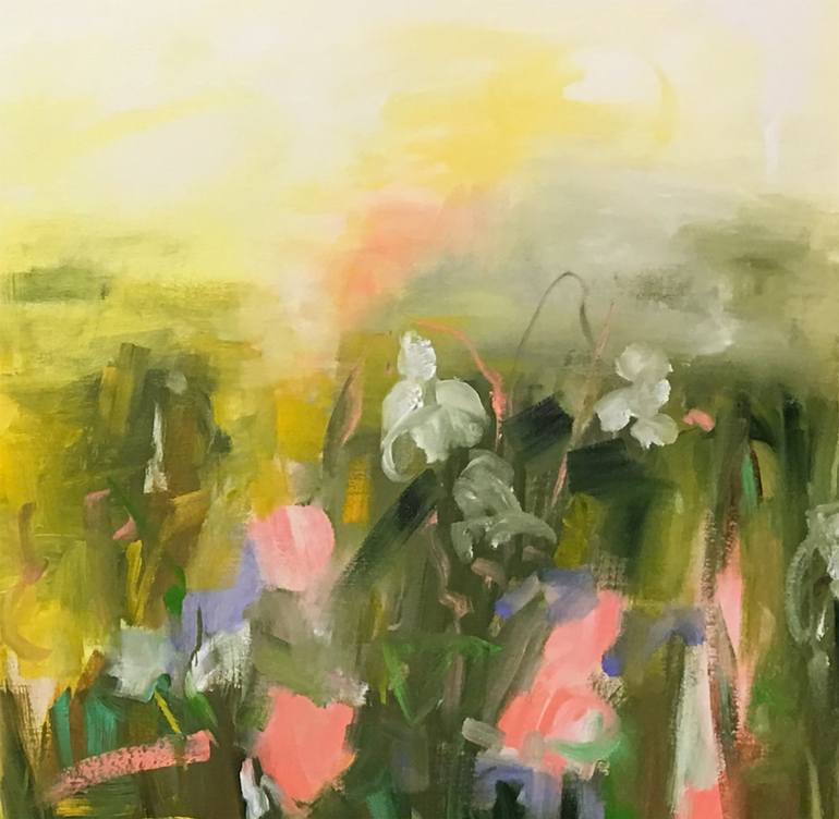 Original Abstract Expressionism Landscape Painting by Renée Zangara
