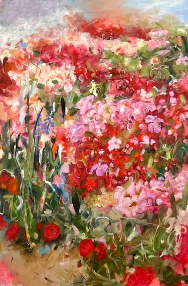 Original Abstract Expressionism Floral Paintings by Renée Zangara