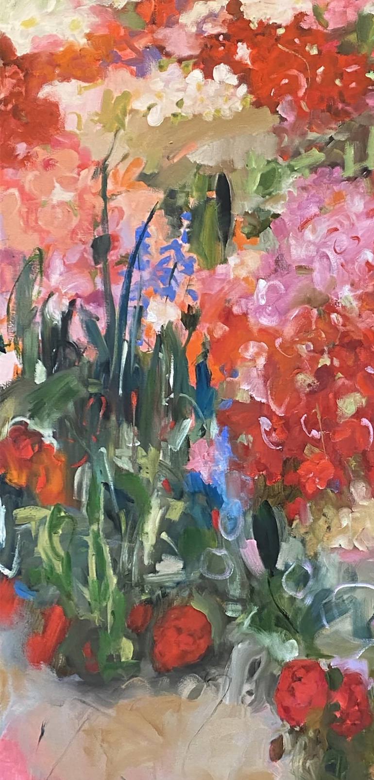 Original Abstract Expressionism Floral Painting by Renée Zangara