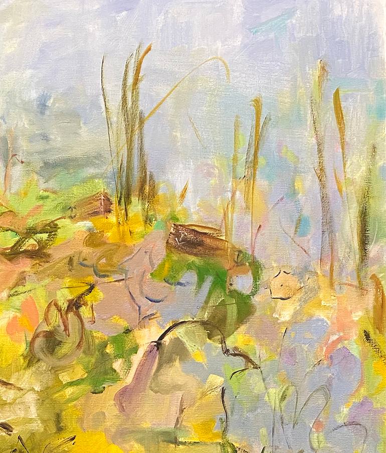 Original Abstract Expressionism Landscape Painting by Renée Zangara