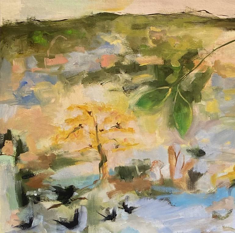 Original Abstract Expressionism Landscape Painting by Renée Zangara