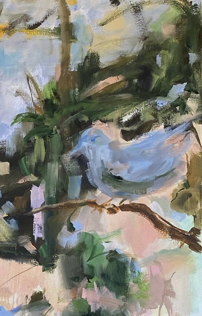 Original Abstract Expressionism Landscape Painting by Renée Zangara