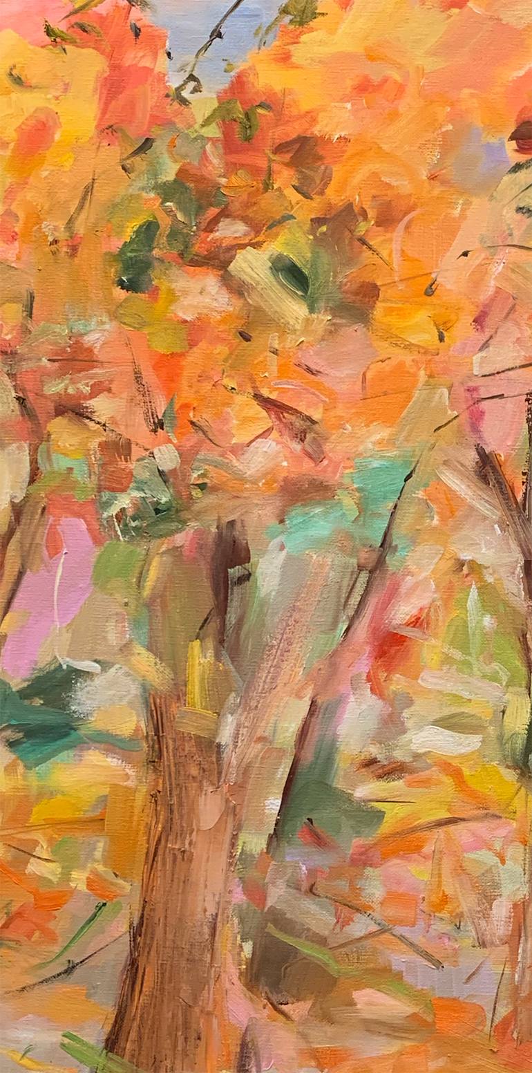 Original Abstract Expressionism Landscape Painting by Renée Zangara