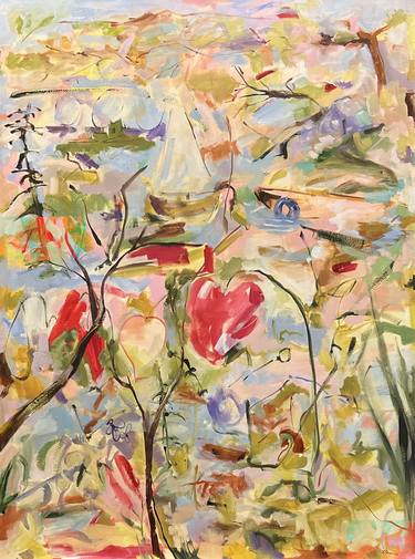 Original Abstract Expressionism Landscape Paintings by Renée Zangara