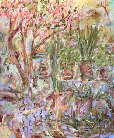 Original Abstract Expressionism Garden Paintings by Renée Zangara