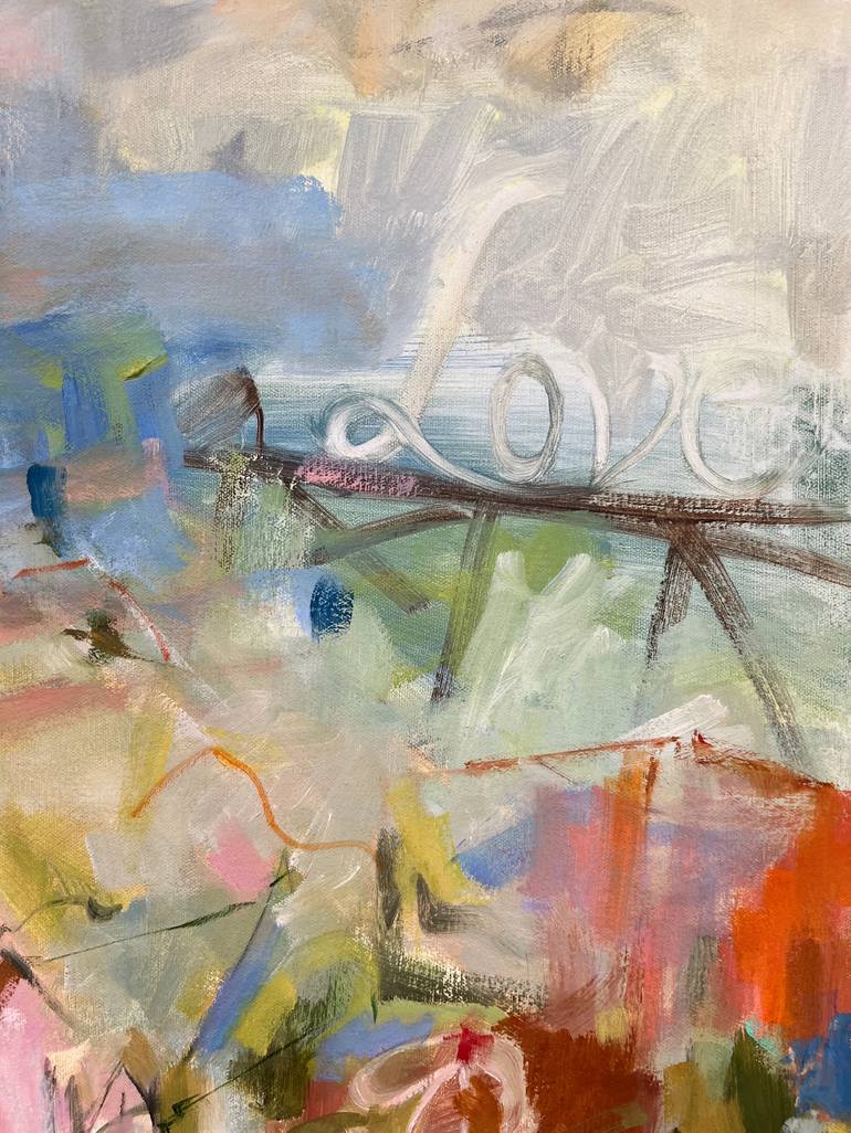 Original Abstract Expressionism Landscape Painting by Renée Zangara