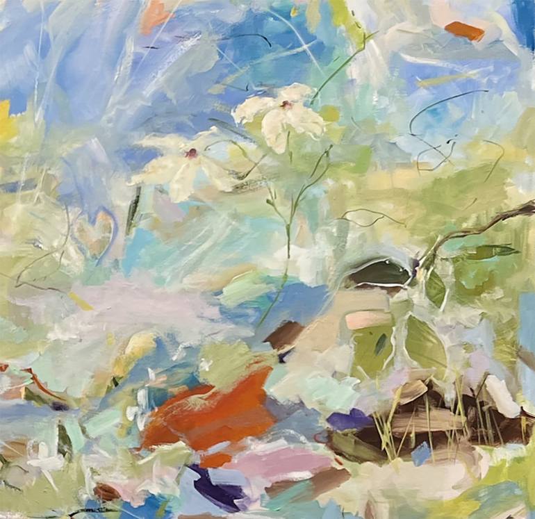 Original Abstract Expressionism Landscape Painting by Renée Zangara