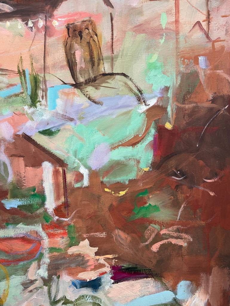 Original Abstract Expressionism Landscape Painting by Renée Zangara