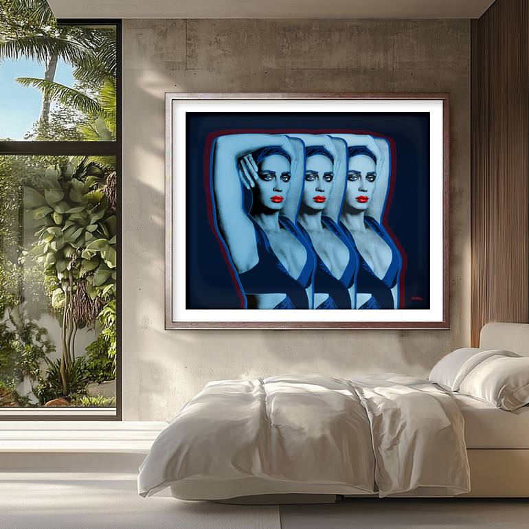 Original Digital Art Pop Culture/Celebrity Printmaking by Kauli Aka Christof Kaul