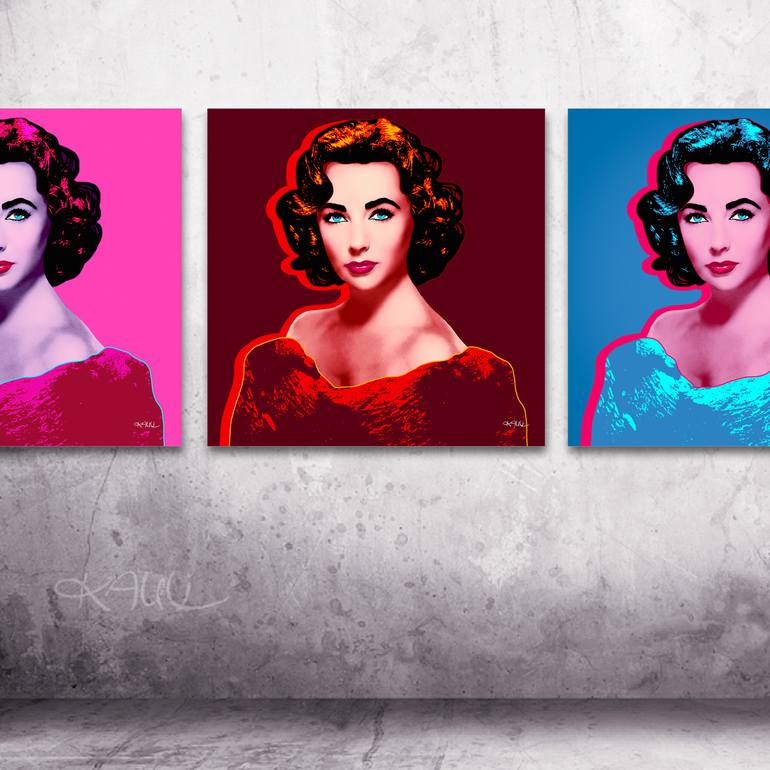 Original Pop Art Pop Culture/Celebrity Printmaking by Kauli Aka Christof Kaul
