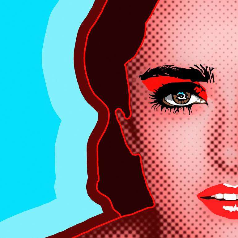 Original Pop Art Pop Culture/Celebrity Printmaking by Kauli Aka Christof Kaul