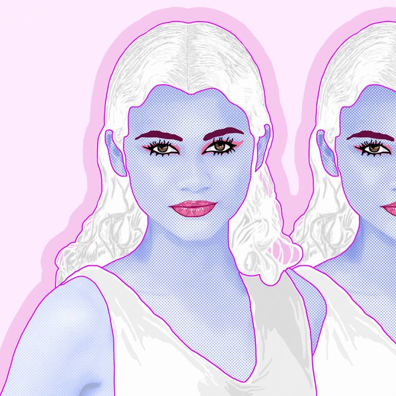 Original Pop Art Pop Culture/Celebrity Printmaking by Kauli Aka Christof Kaul