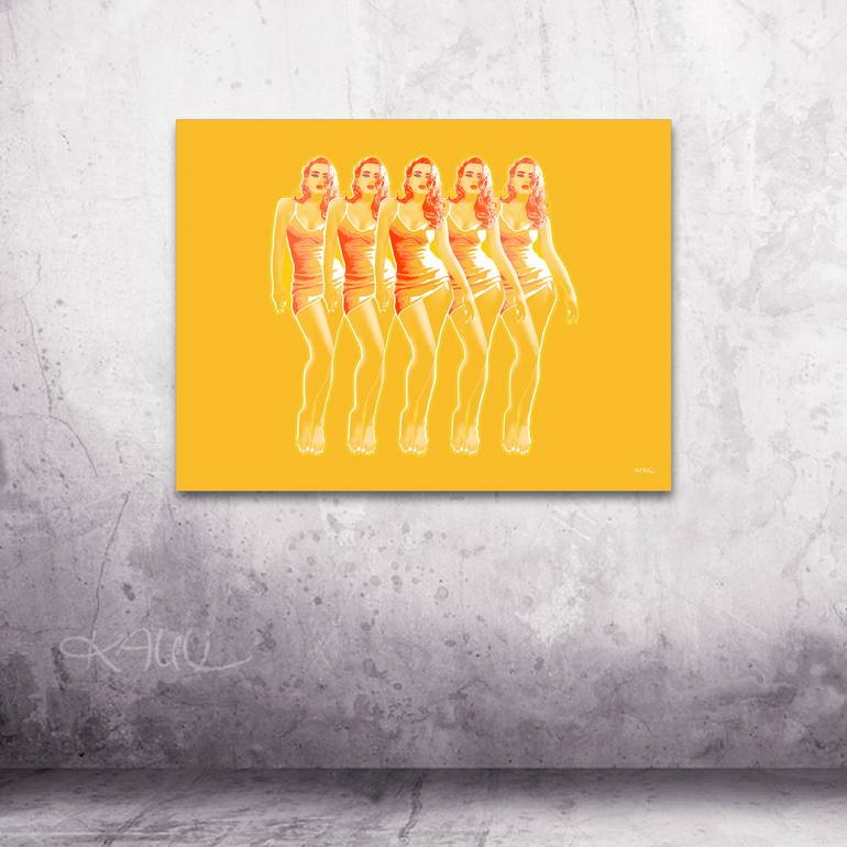 Original Pop Art Pop Culture/Celebrity Printmaking by Kauli Aka Christof Kaul