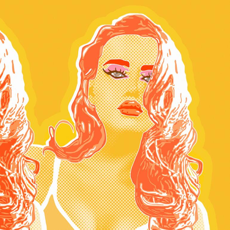 Original Pop Art Pop Culture/Celebrity Printmaking by Kauli Aka Christof Kaul