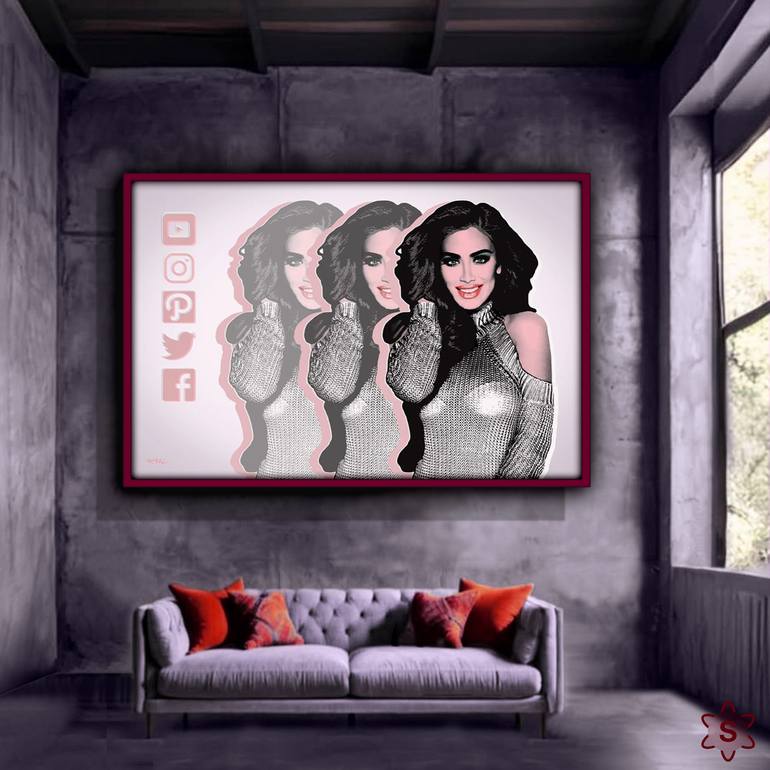Original Pop Art Pop Culture/Celebrity Printmaking by Kauli Aka Christof Kaul