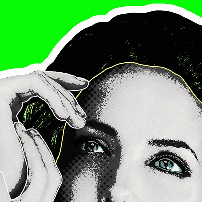 Original Pop Art Pop Culture/Celebrity Printmaking by Kauli Aka Christof Kaul