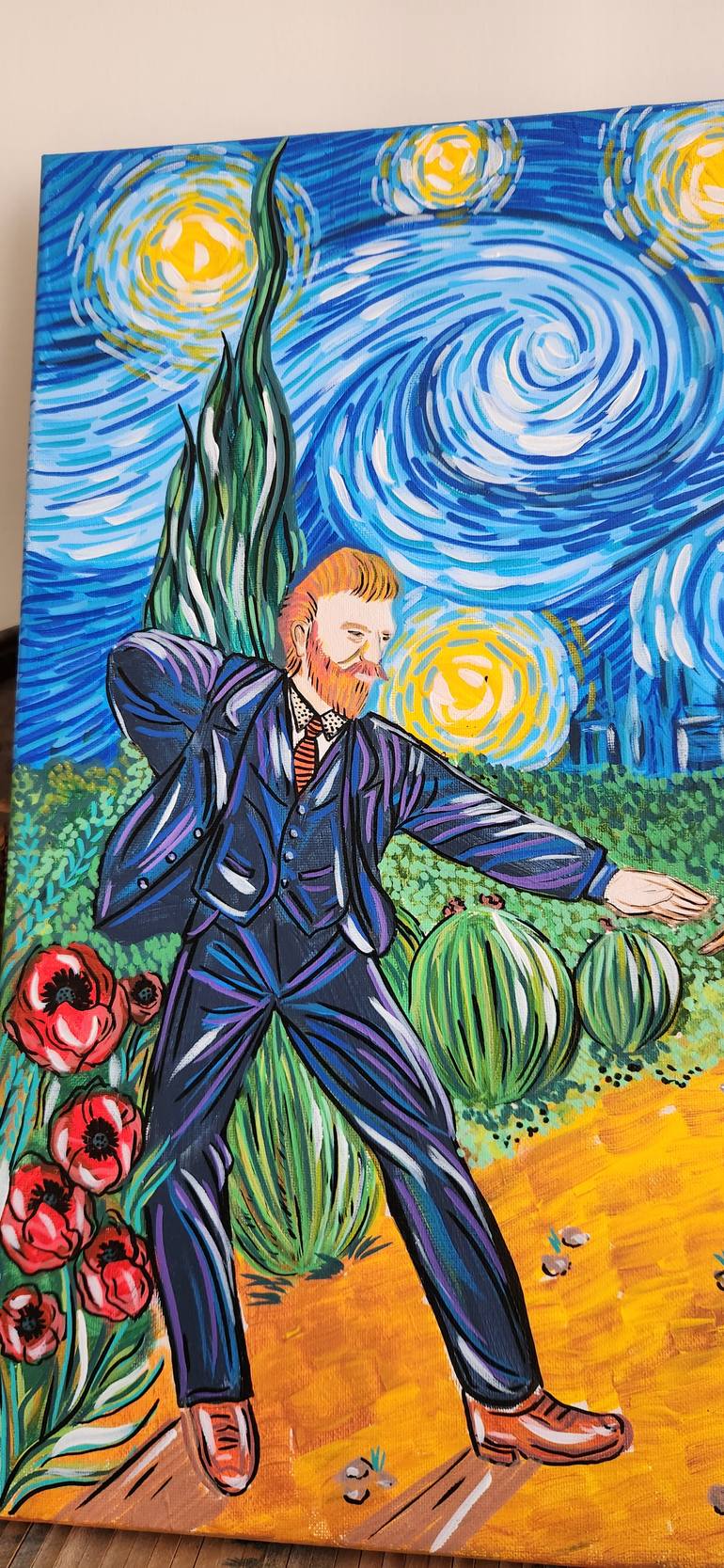 Original Pop Art Pop Culture/Celebrity Painting by Begumhan Sen