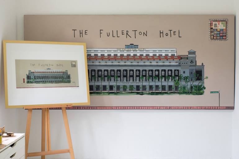Original Figurative Architecture Painting by Clare Haxby