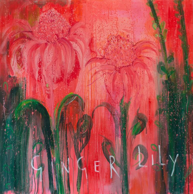 My Beautiful Ginger Lilies Painting by Clare Haxby Saatchi Art