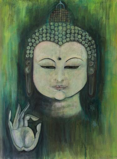 Emerald Mudra Buddha thumb