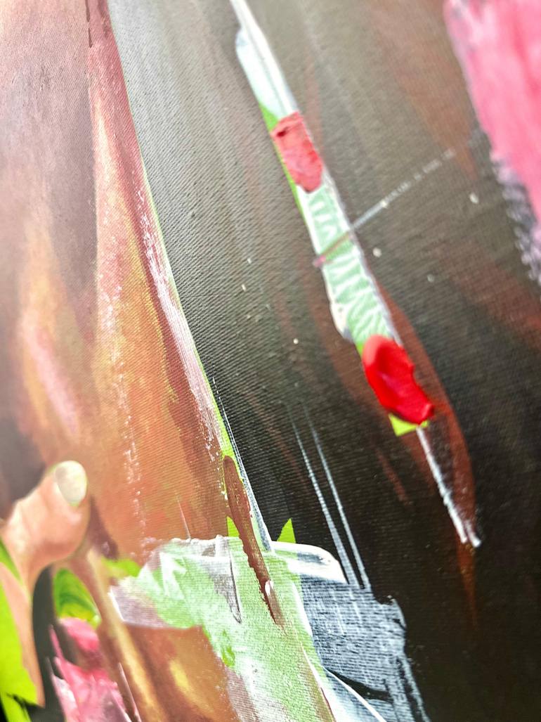 Original Abstract People Painting by Deh Nicole Und Jonas