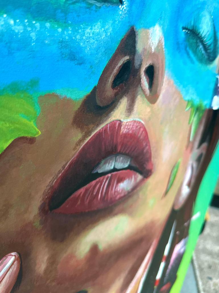 Original Abstract People Painting by Deh Nicole Und Jonas