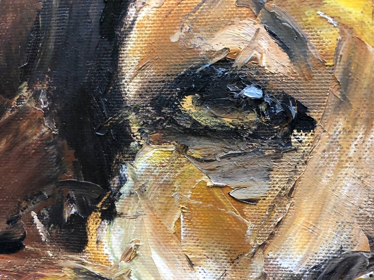 Original Figurative Dogs Painting by Ella Looise