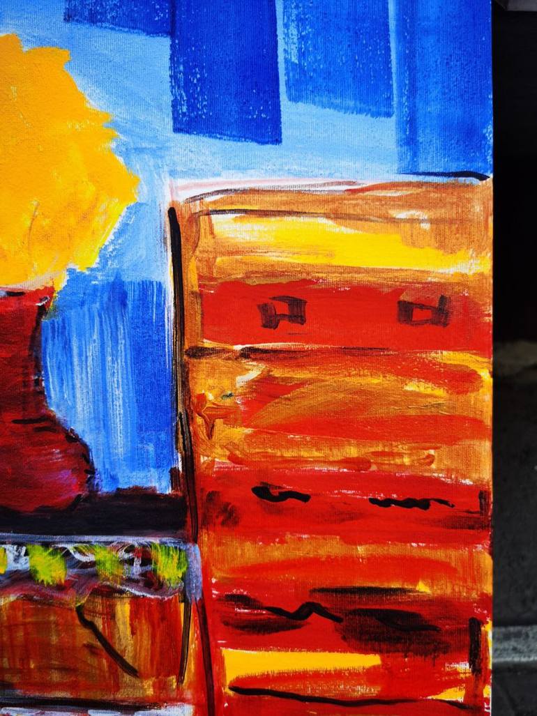 Original Modernism Abstract Painting by Julia Abstract