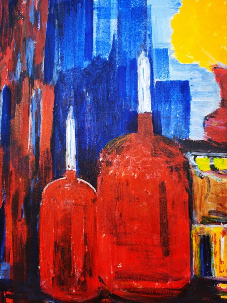 Original Modernism Abstract Painting by Julia Abstract