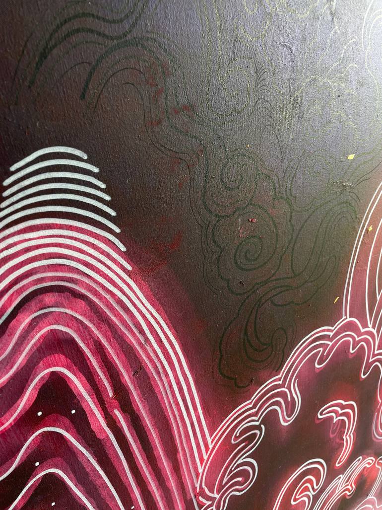 Original Abstract Patterns Painting by Karma Iuga