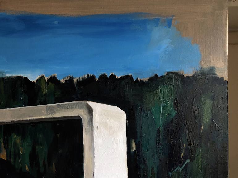 Original Expressionism Outer Space Painting by Robert Bubel