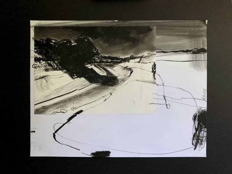 Original Expressionism Landscape Drawing by Robert Bubel