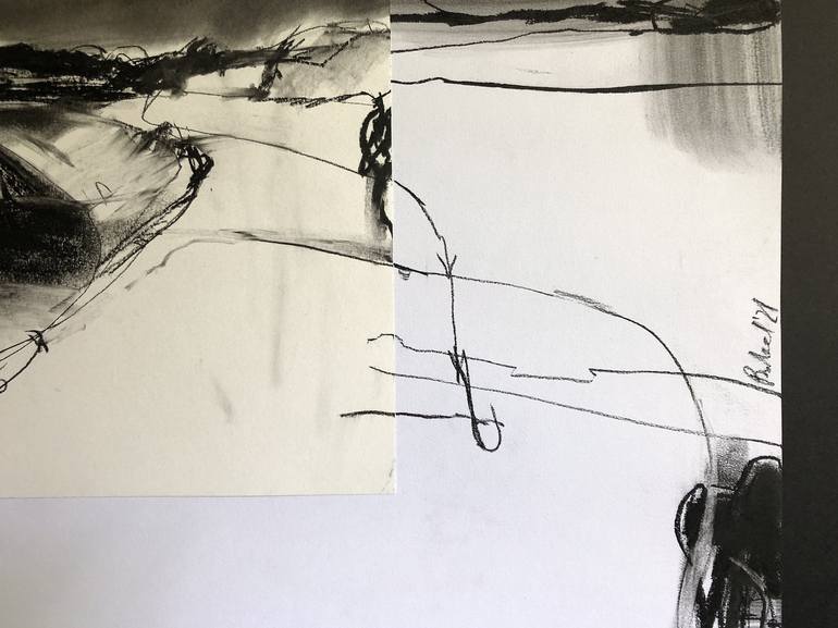 Original Expressionism Landscape Drawing by Robert Bubel