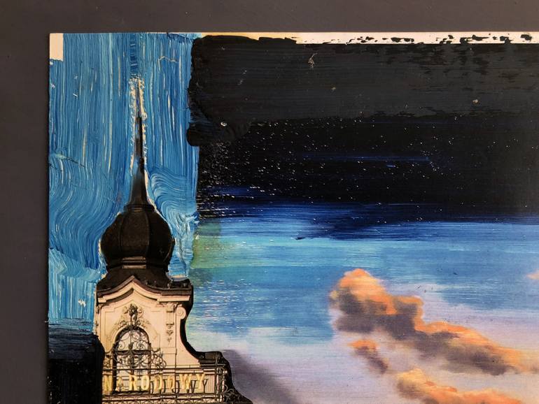 Original Expressionism Cities Collage by Robert Bubel