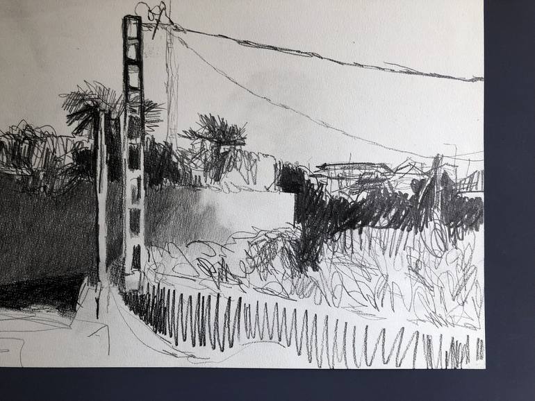 Original Expressionism Landscape Drawing by Robert Bubel