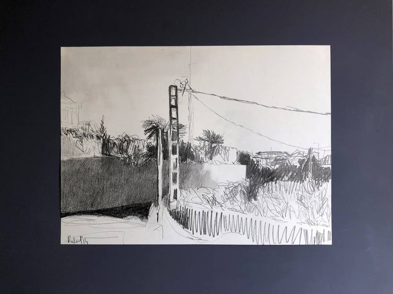 Original Expressionism Landscape Drawing by Robert Bubel