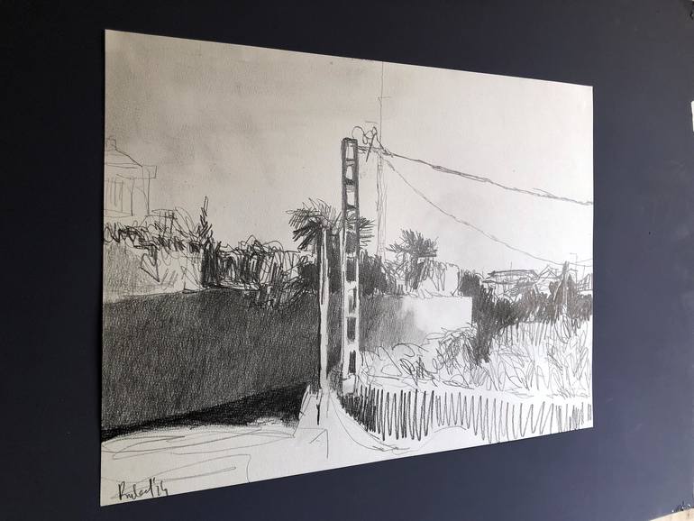 Original Expressionism Landscape Drawing by Robert Bubel