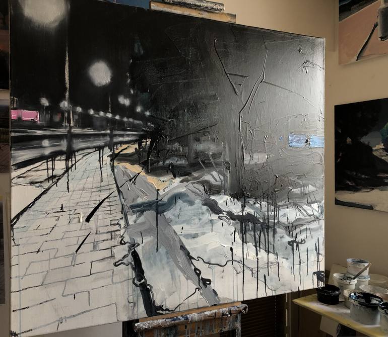 Original Expressionism Landscape Painting by Robert Bubel