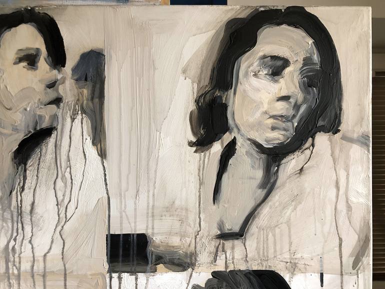 Original Expressionism People Painting by Robert Bubel