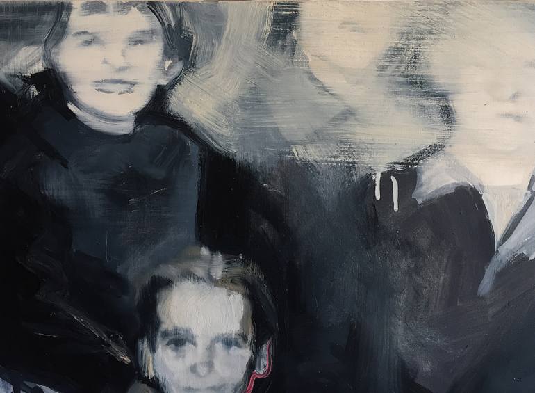 Original Expressionism People Painting by Robert Bubel