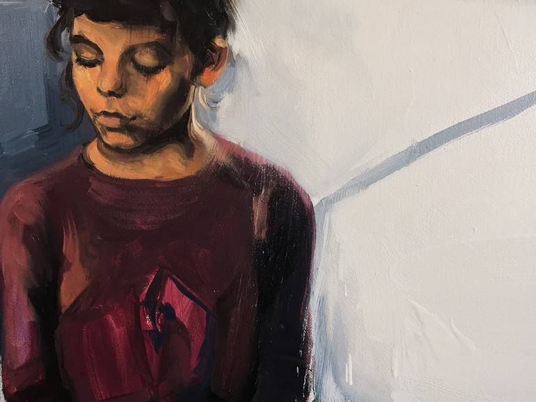 Original Expressionism People Painting by Robert Bubel