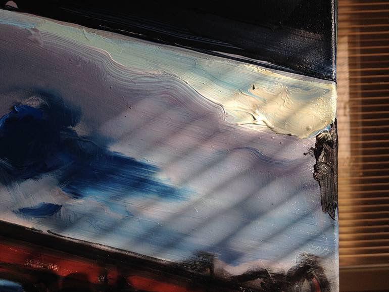 Original Expressionism Outer Space Painting by Robert Bubel
