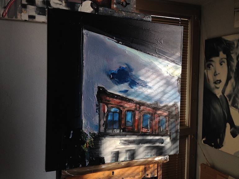 Original Expressionism Outer Space Painting by Robert Bubel