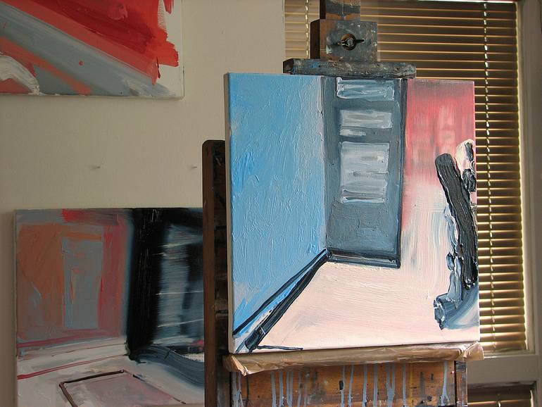 Original Expressionism Outer Space Painting by Robert Bubel