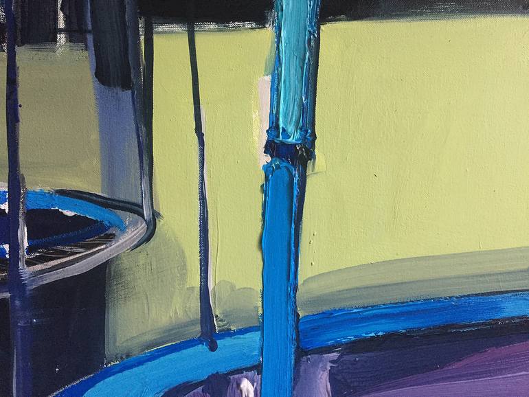 Original Expressionism Outer Space Painting by Robert Bubel