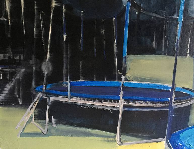 Original Expressionism Outer Space Painting by Robert Bubel
